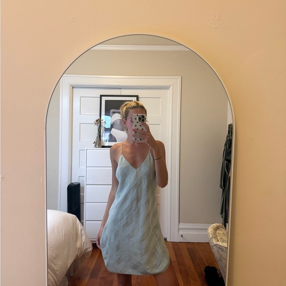 Elegant Light Blue Slip Dress size small